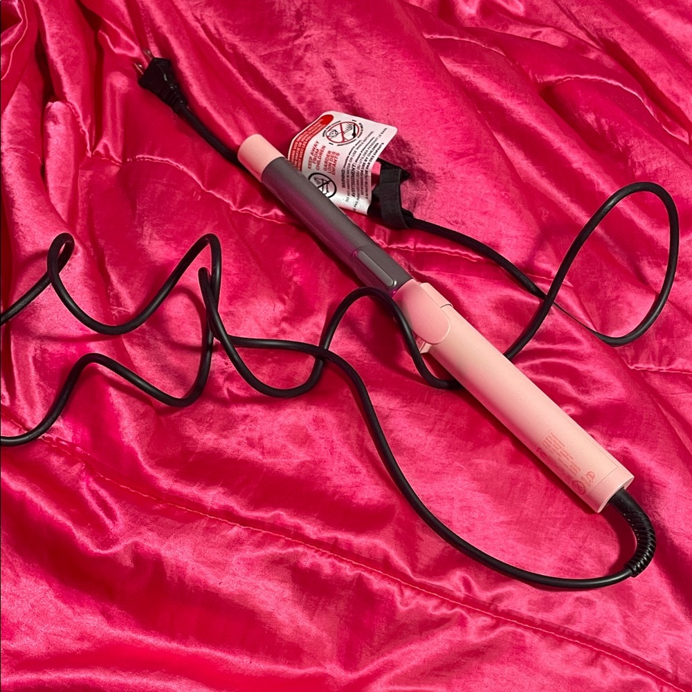 Pink Rotating Curling Wand